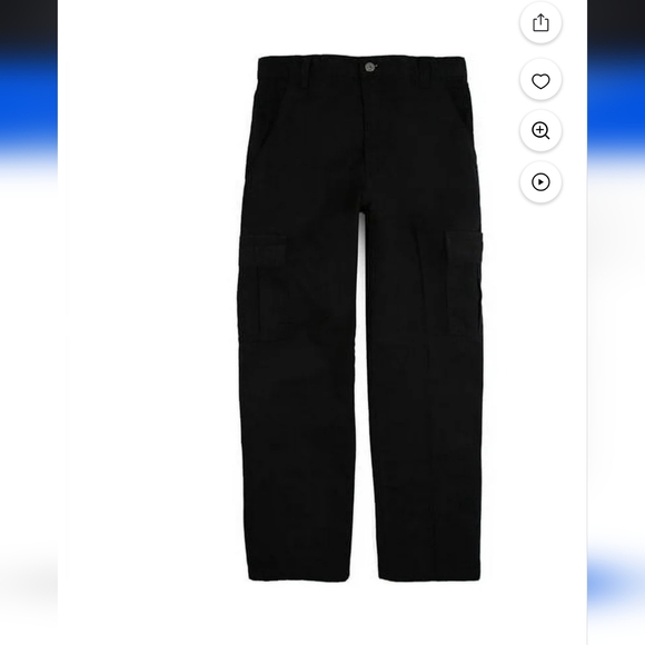 Wrangler 46x30 Men’s Work Wear Cargo Pants Utility Bootcut Black Carpenter NWOT - Picture 5 of 6